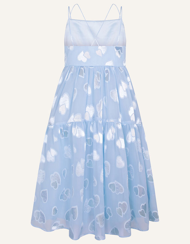 Hearts Tiered Dress, Blue (BLUE), large