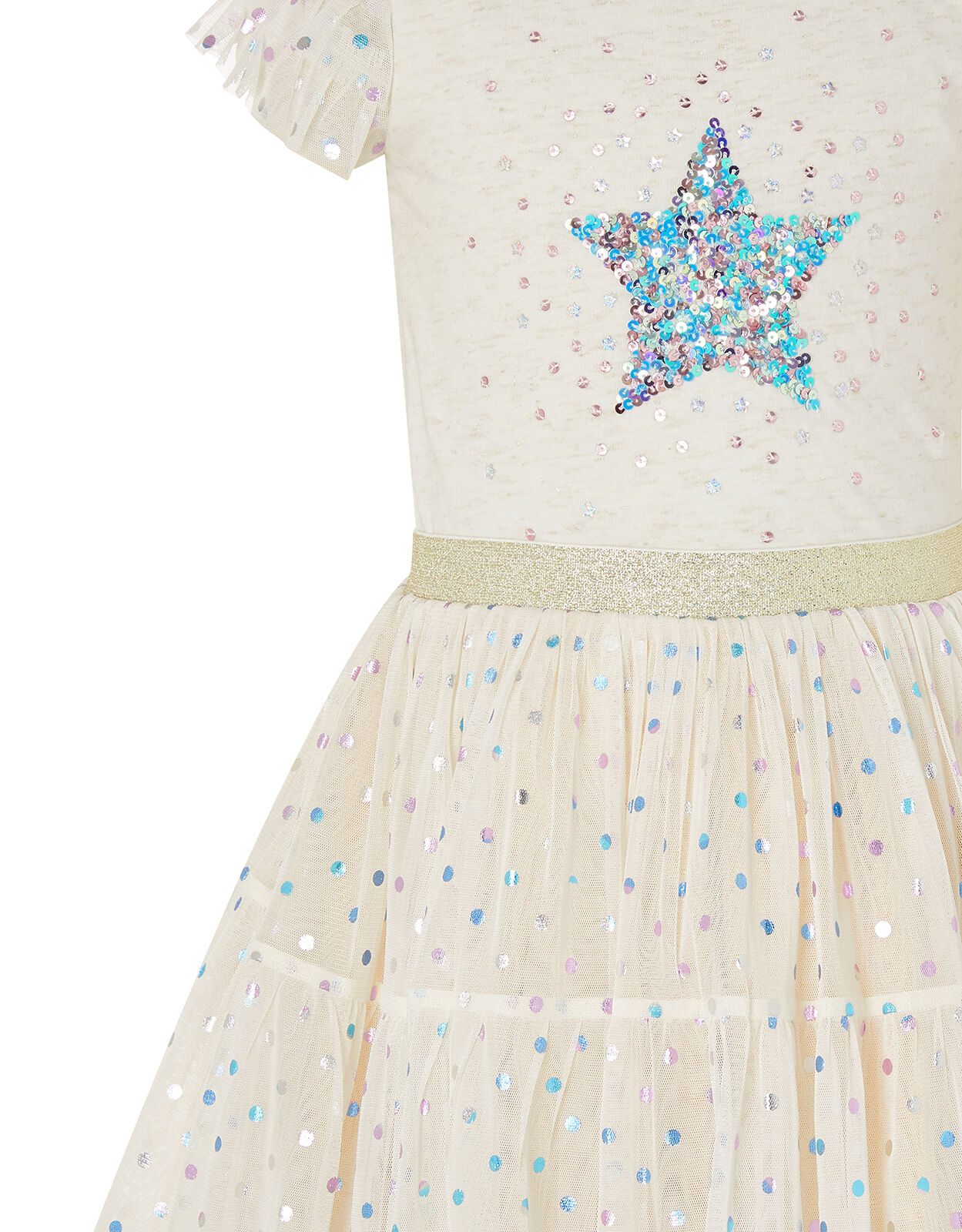 Foil Star Disco Dress Pink Girls Dresses Monsoon ROI