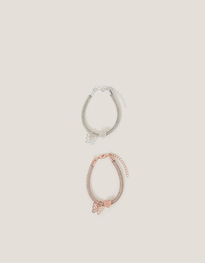 2-Pack Butterfly Encased Bracelets, , large