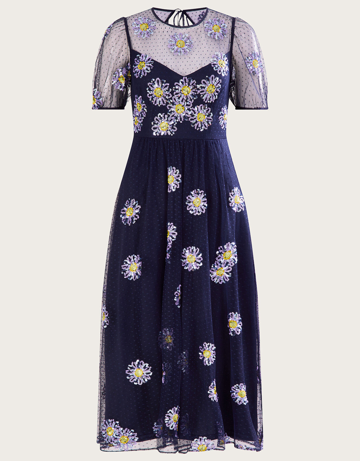 Monsoon blue midi dress hot sale