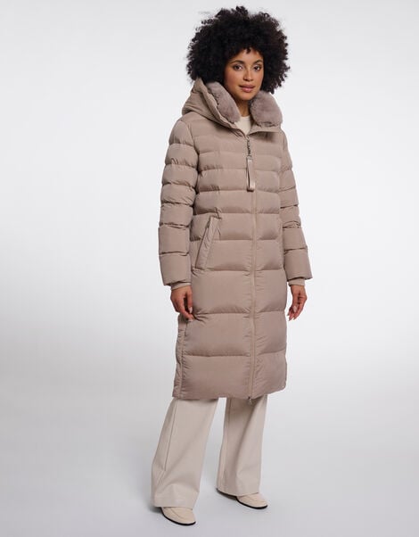 Rino & Pelle Hudson Long Padded Coat , Camel (BEIGE), large