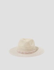 Nora Straw Fedora Hat, , large