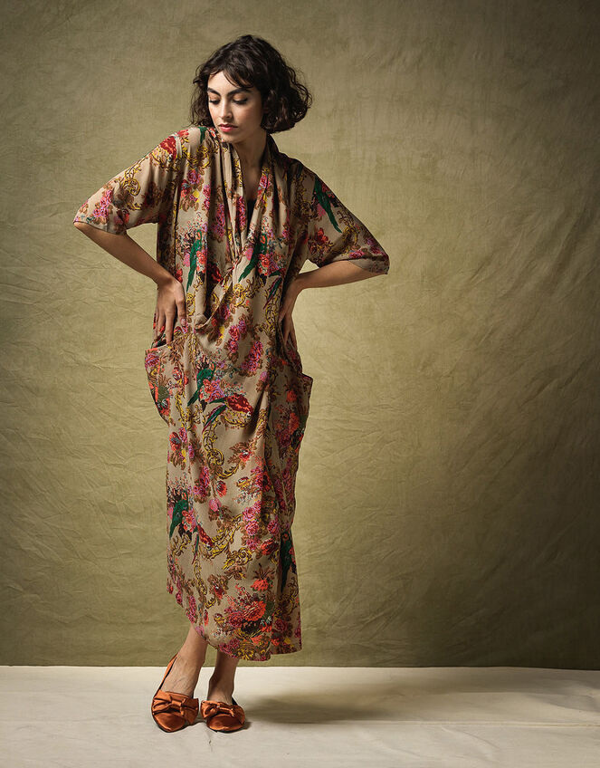 One Hundred Stars Autumn Chintz Rachel Dress, Multi (MULTI), large