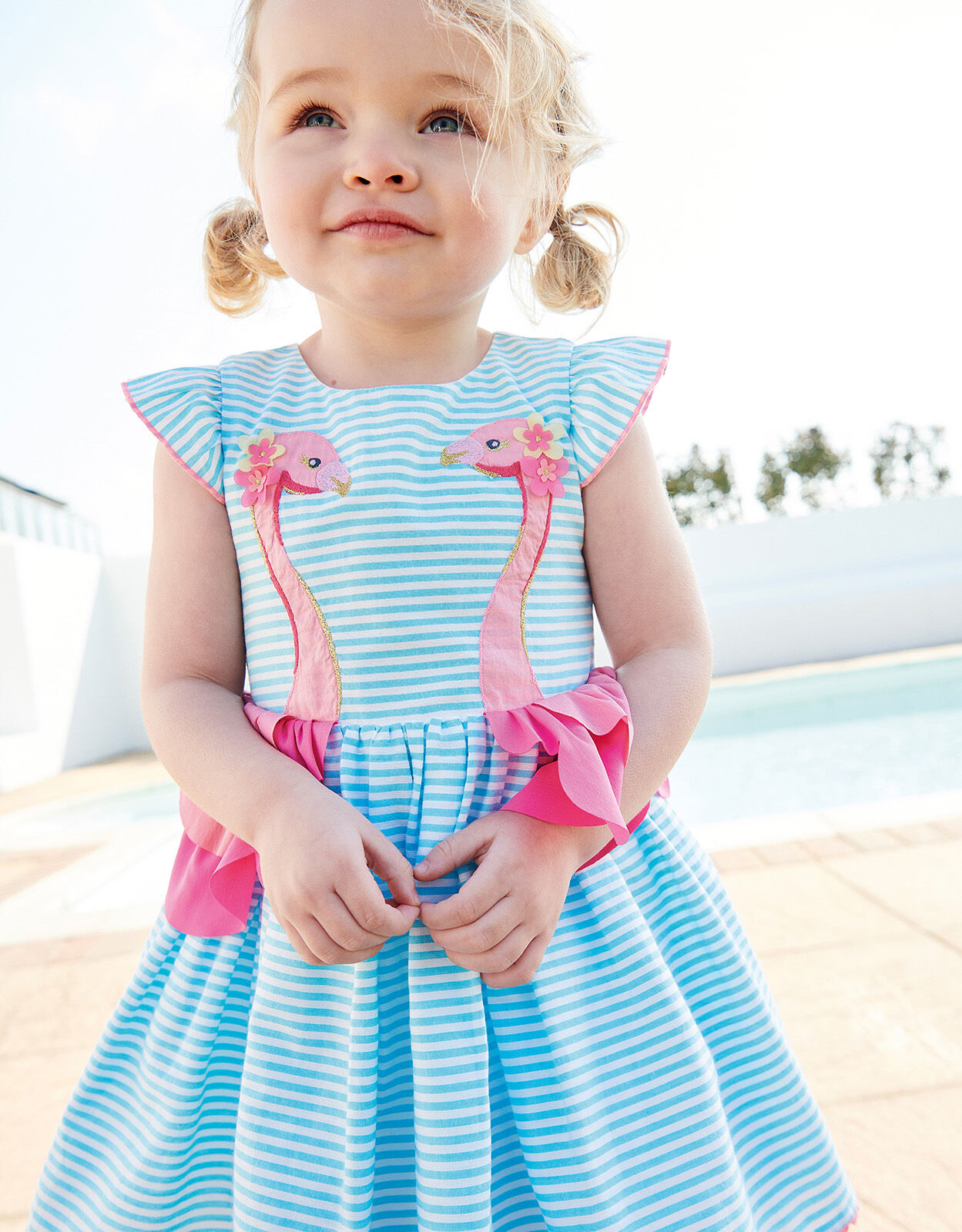Baby girl flamingo dress sale