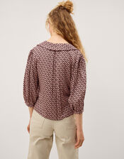 Netta Floral Print Blouse, Pink (PINK), large