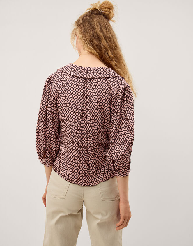 Netta Floral Print Blouse, Pink (PINK), large