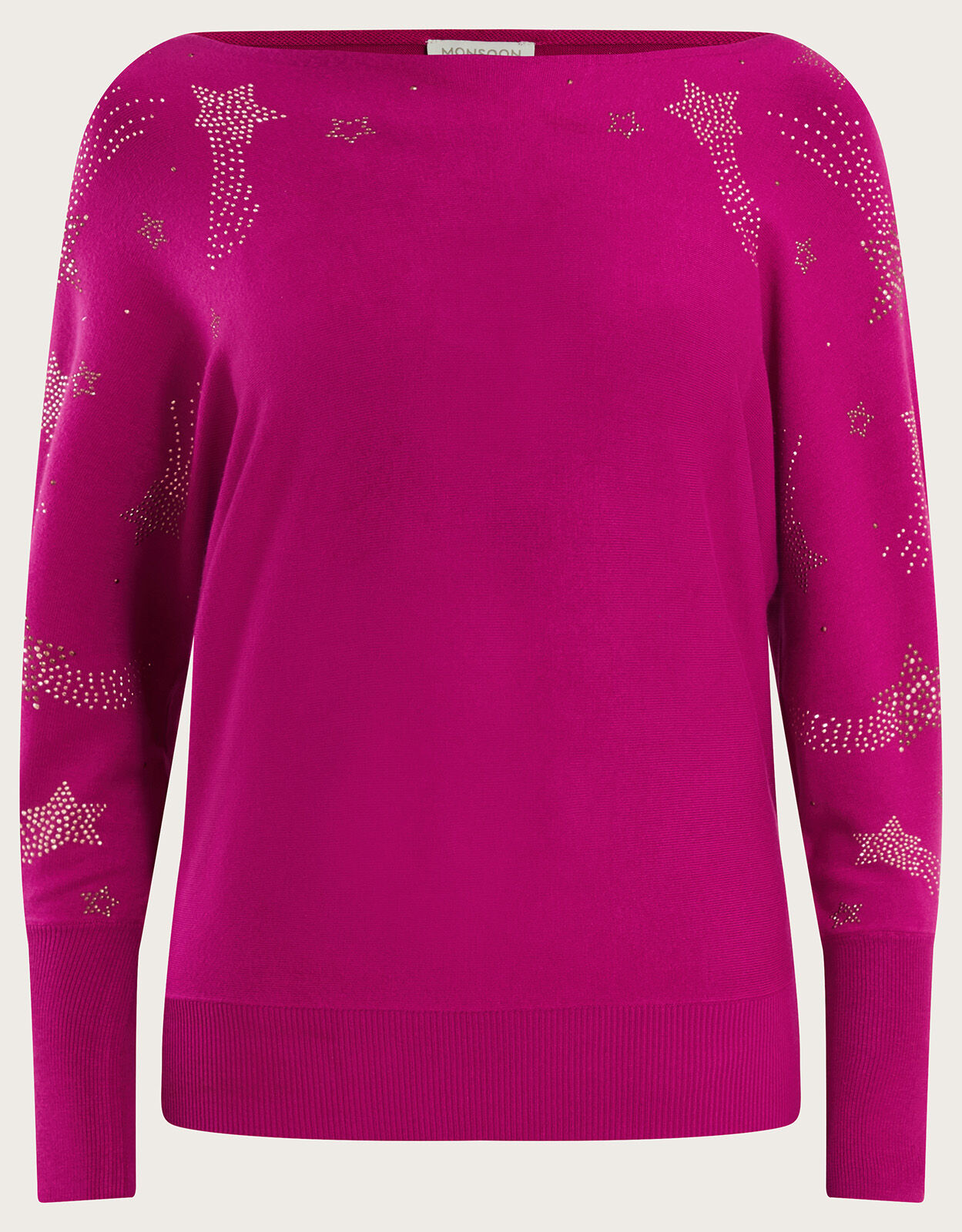 Pink jumper top with stars