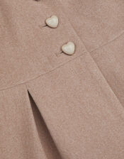 Baby Bunny Hooded Coat, Camel (OATMEAL), large