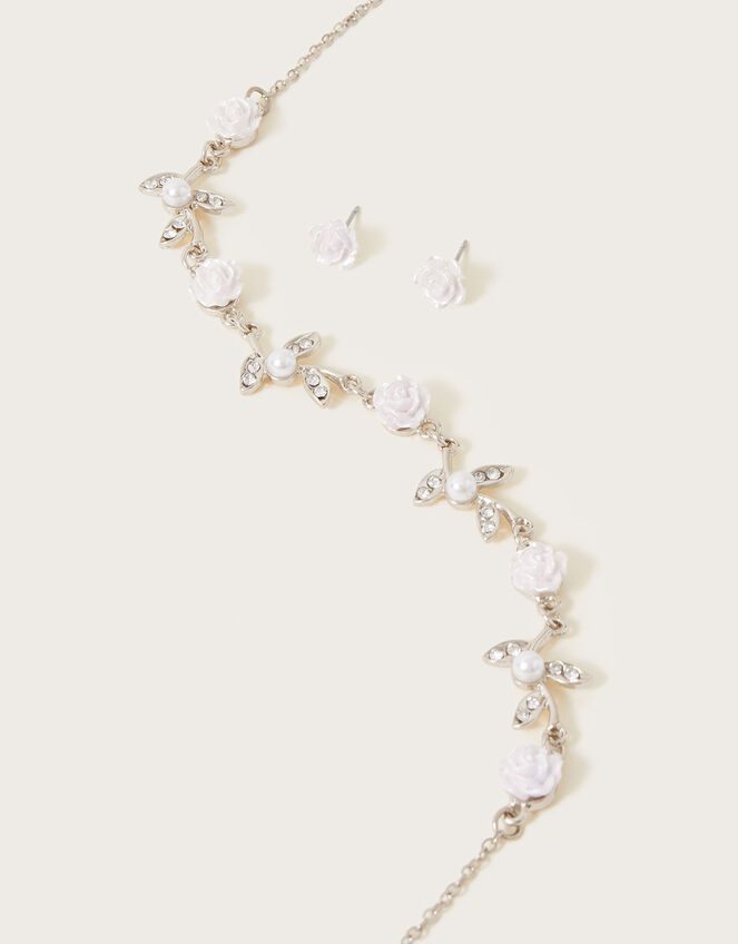 Ella Leaf and Rose Jewellery Set, , large