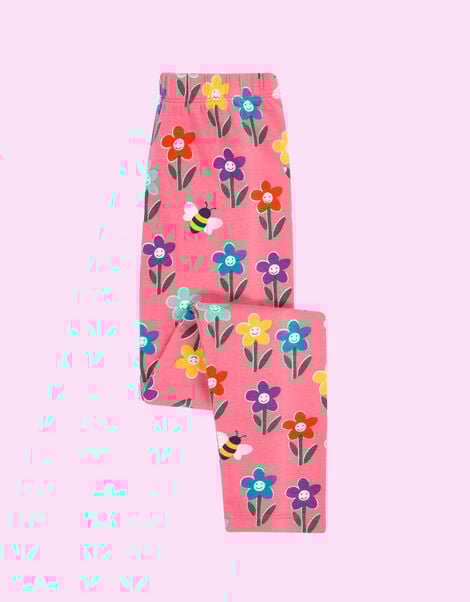 Frugi Libby Printed Leggings, Pink (PINK), large