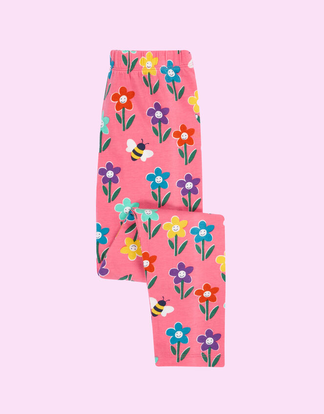 Frugi Libby Printed Leggings, Pink (PINK), large