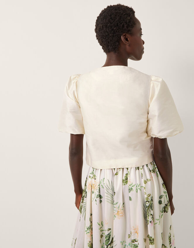 Anne Puff Sleeve Jacket, Cream (CREAM), large