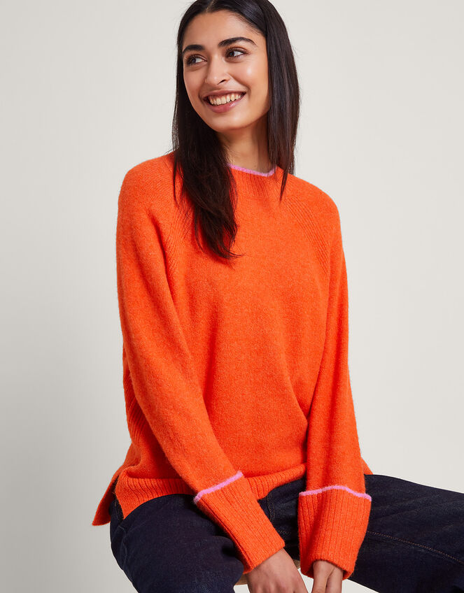 Oti Oversized Jumper, Orange (ORANGE), large
