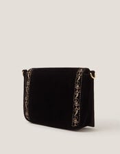 Lily Floral Embroidered Shoulder Bag, , large