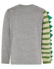 Dinosaur Pyjama Set, Grey (GREY), large