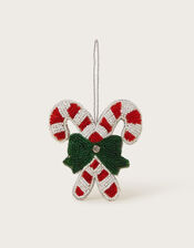 Embellished Candy Cane Christmas Tree Decoration, , large