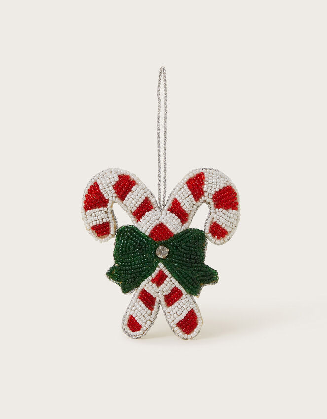 Embellished Candy Cane Christmas Tree Decoration, , large