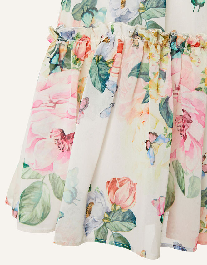 Baby Rose Print Chiffon Dress , Multi (MULTI), large