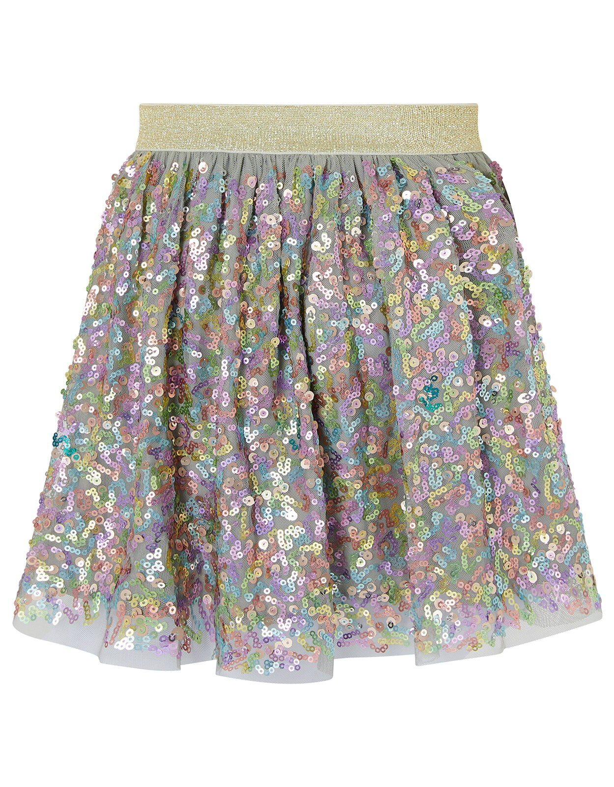 rainbow sequin skirt