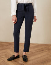 Tapered Trousers, Blue (NAVY), large