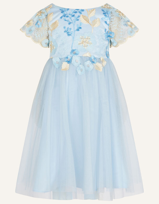Lucia Embroidered Dress, Blue (BLUE), large