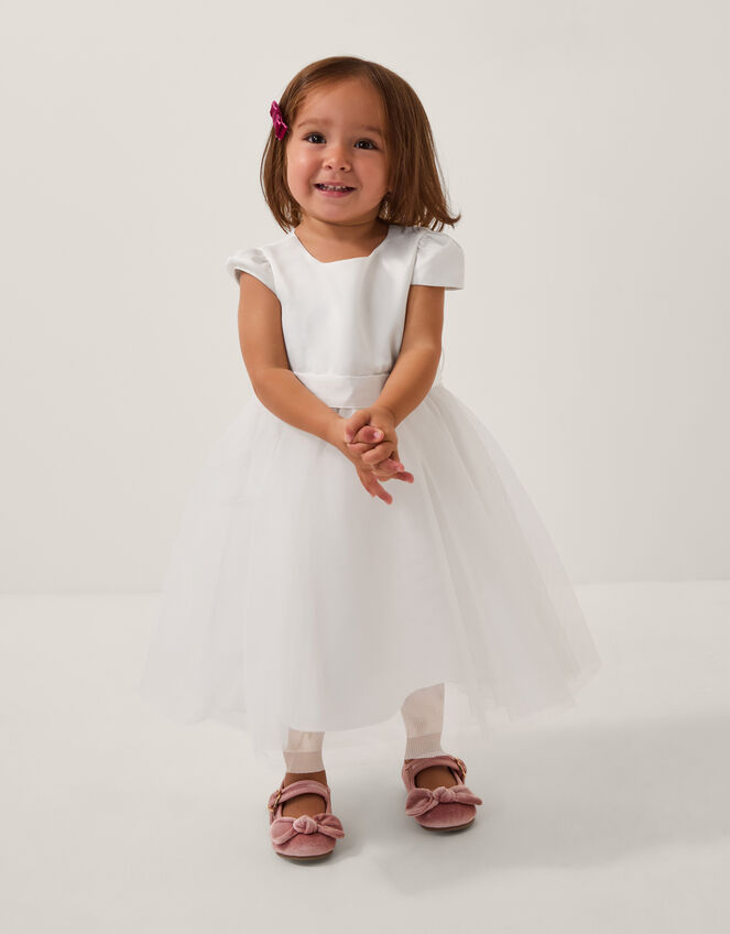 Baby Tulle Bridesmaid Dress, Ivory (IVORY), large