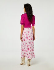 Fabienne Chapot Floral Print Skirt, Pink (PINK), large