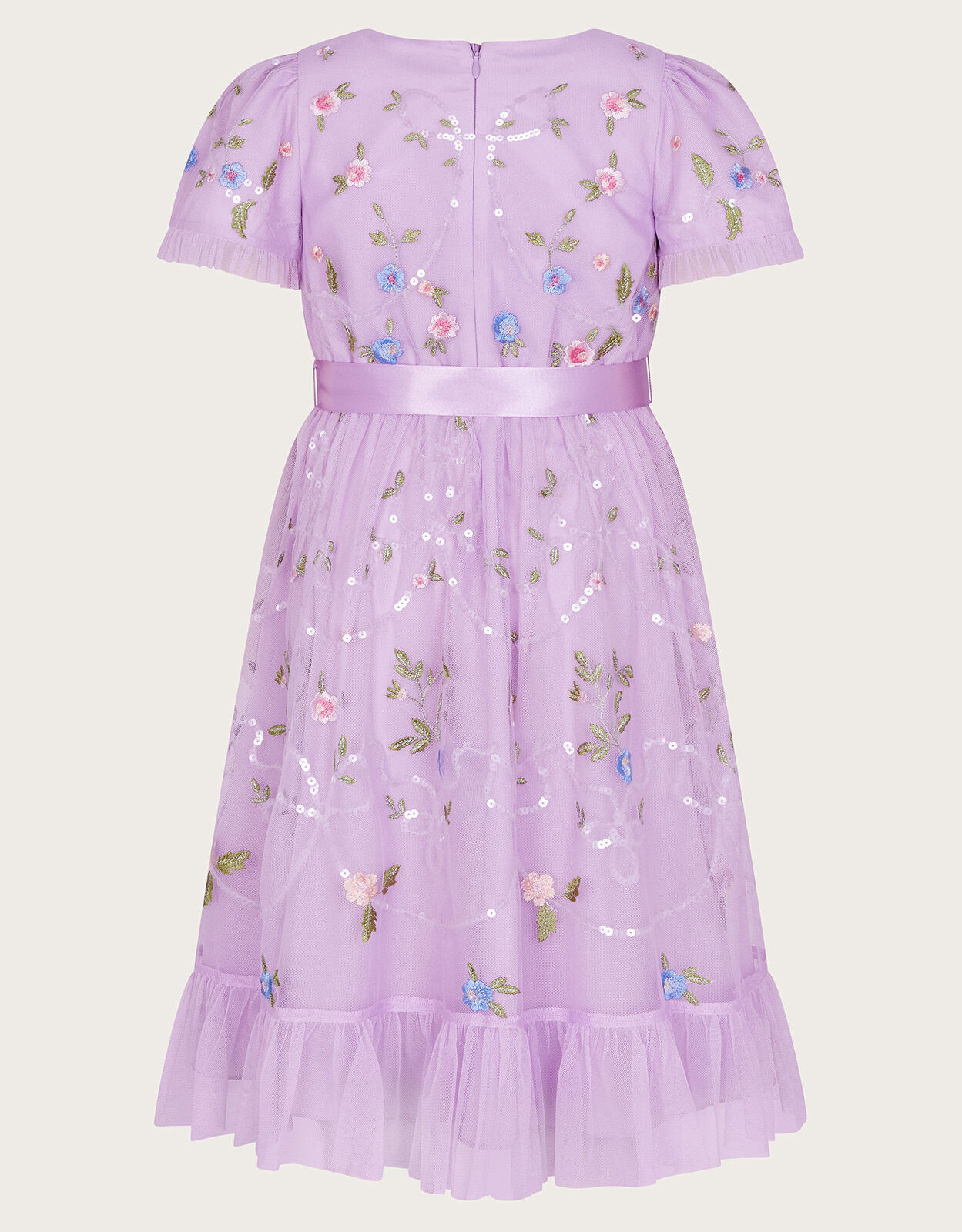 Girls purple floral dress new arrivals