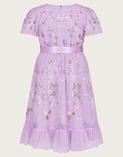 Tula Tulle Floral Embellished Dress, Purple (LILAC), large