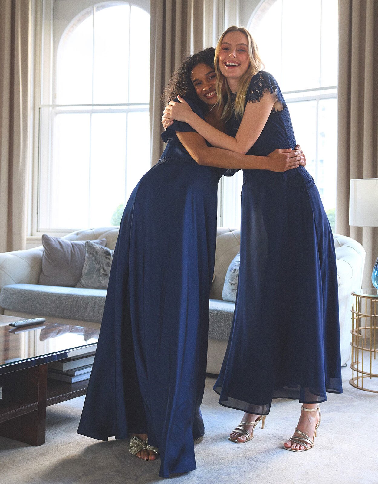 Louise Lace Maxi Dress Blue