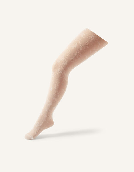 Butterfly Lace Tights, Ivory (IVORY), large