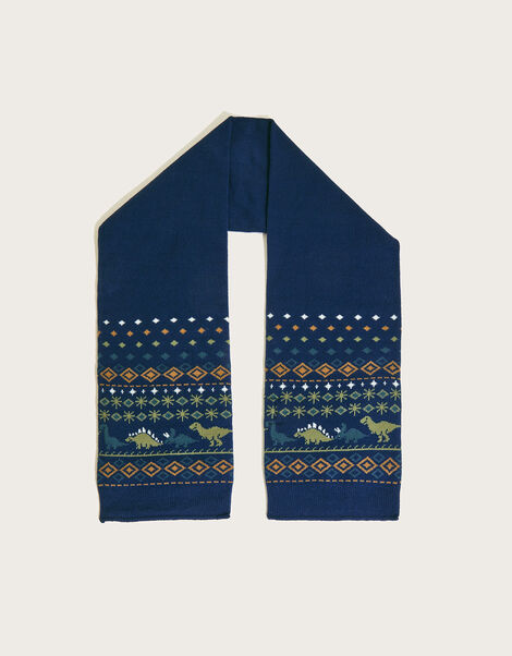 Grayson Knit Dinosaur Scarf, , large