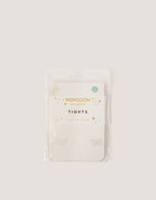 Polka Dot Butterfly Tights, White (WHITE), large