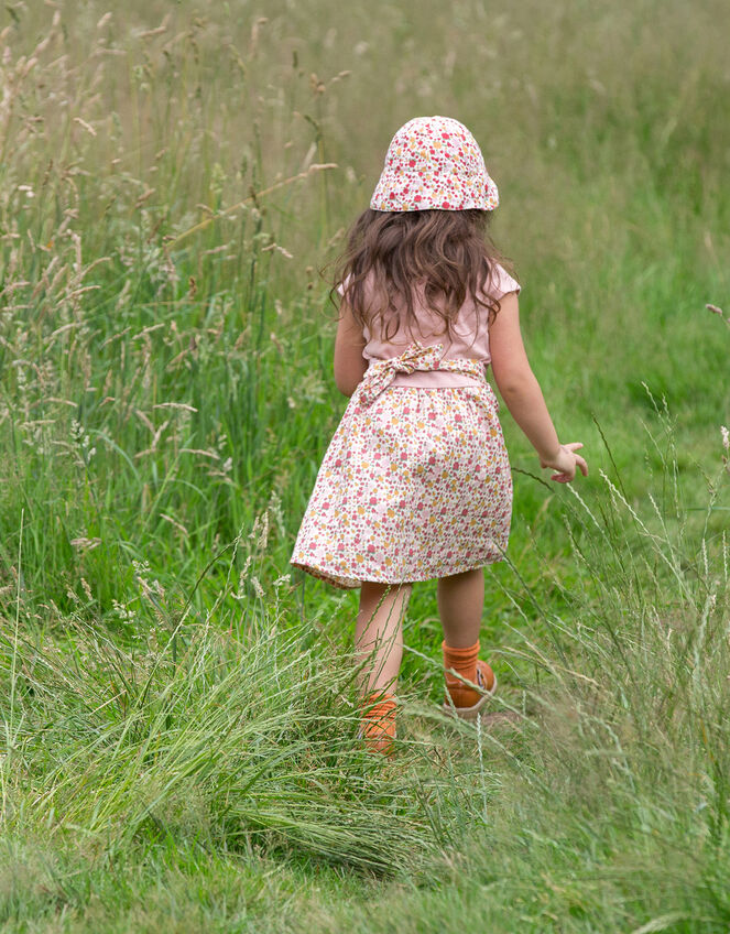 Little Green Radicals Ladybird Pointelle Twirler Dress, Pink (PINK), large