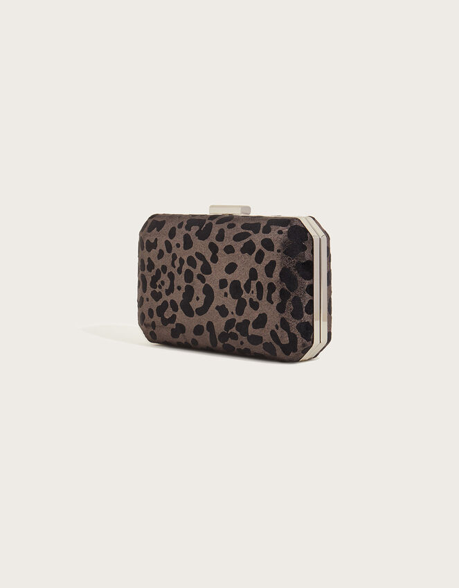 Leopard Marble Clutch Bag, , large