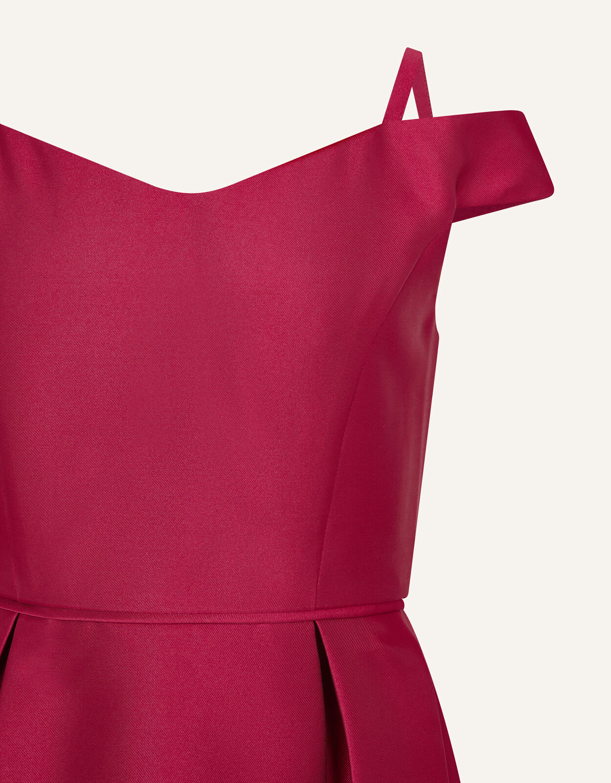Monsoon red shop bardot dress