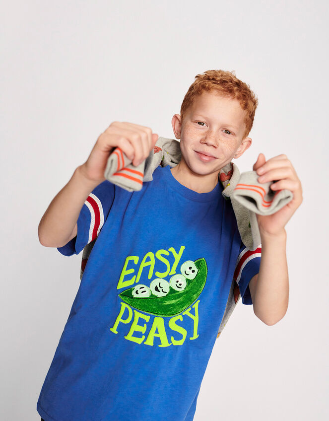 Easy Peasy Graphic T-Shirt, Blue (BLUE), large