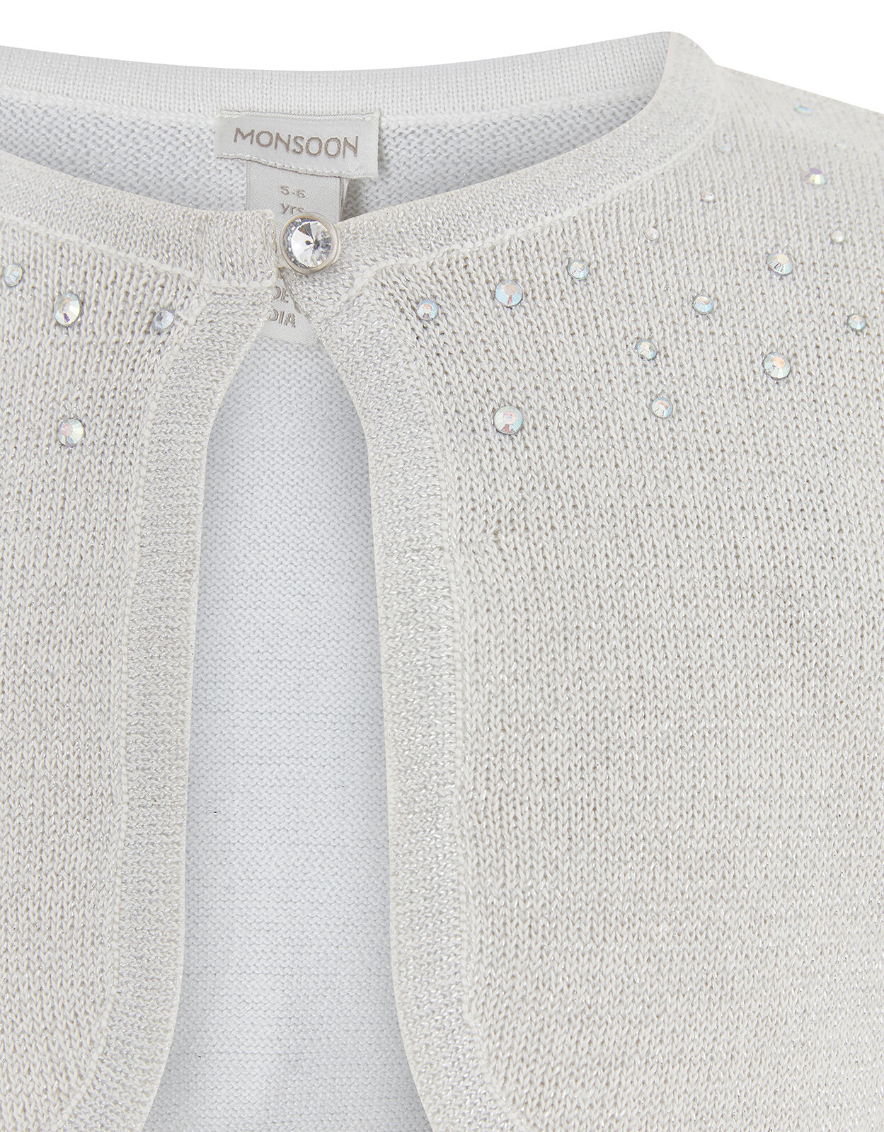 Silver kids cardigan store