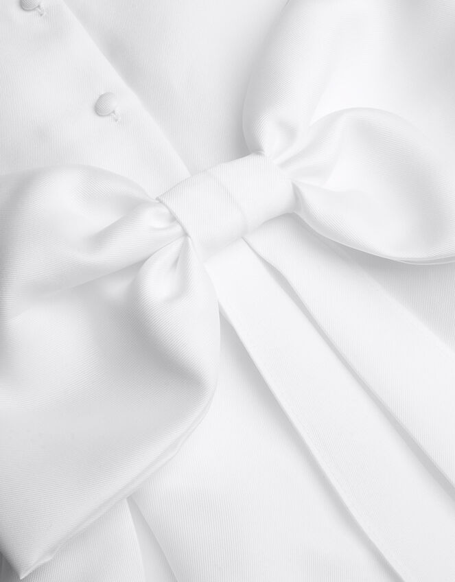Holly Duchess Twill Bridesmaids Dress, Ivory (IVORY), large