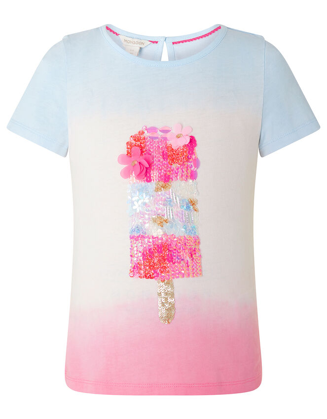 Sibel Embellished Ice Lolly T-shirt in Pure Cotton, Multi (MULTI), large