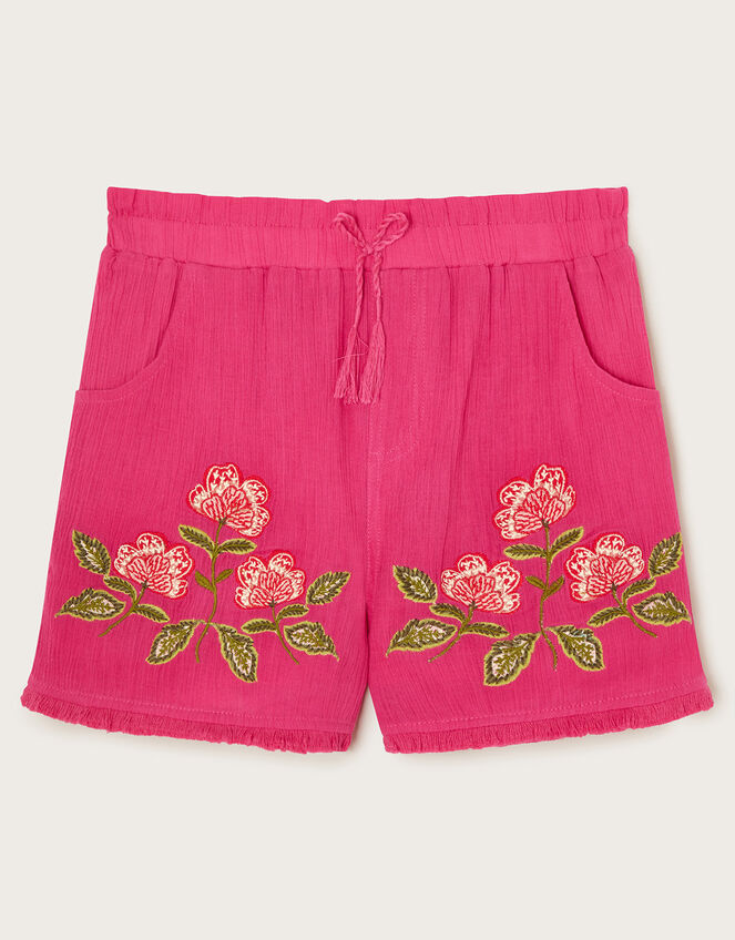 Boutique Rio Embroidered Shorts, Pink (PINK), large