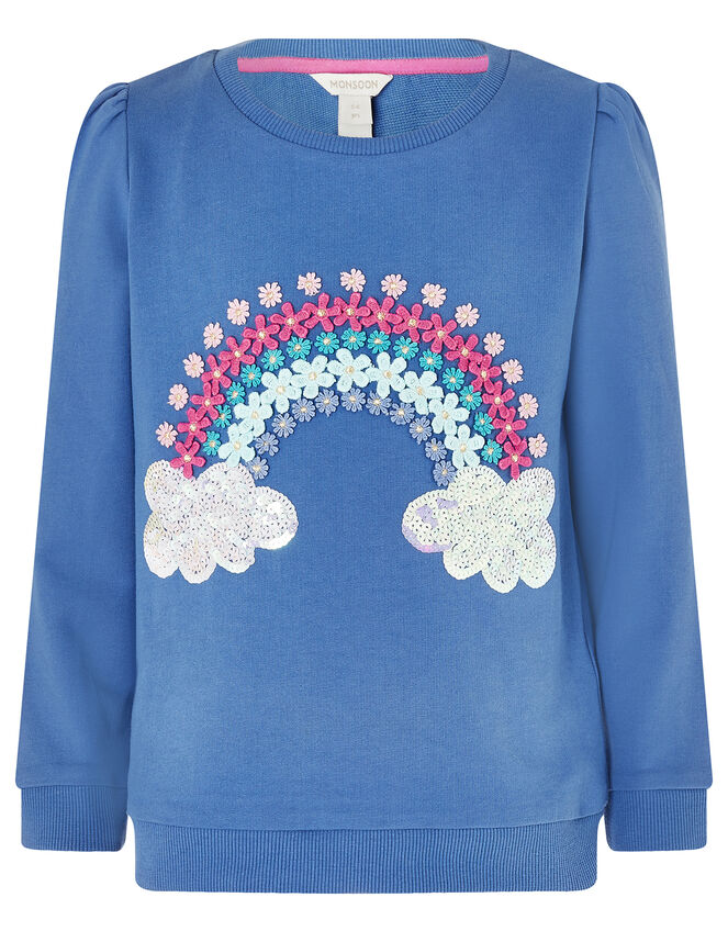 Rainbow Sweat Set with Organic Cotton, Blue (BLUE), large