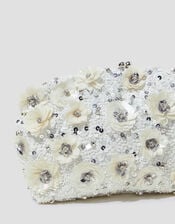 Mia Floral Embellished Clutch Bag, , large