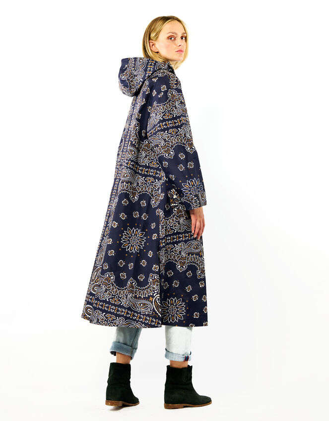 Wild Silves Paisley Longline Jacket, Blue (BLUE), large