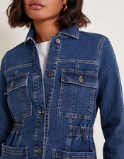 Melanie Stretch Denim Jacket, Blue (DENIM BLUE), large
