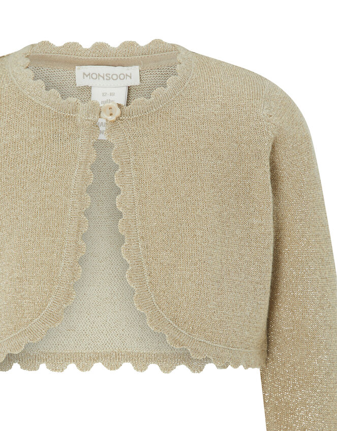 Baby Niamh Cardigan, Gold (GOLD), large