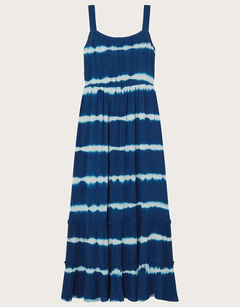 Tie Dye Dress Blue, Blue (BLUE), large