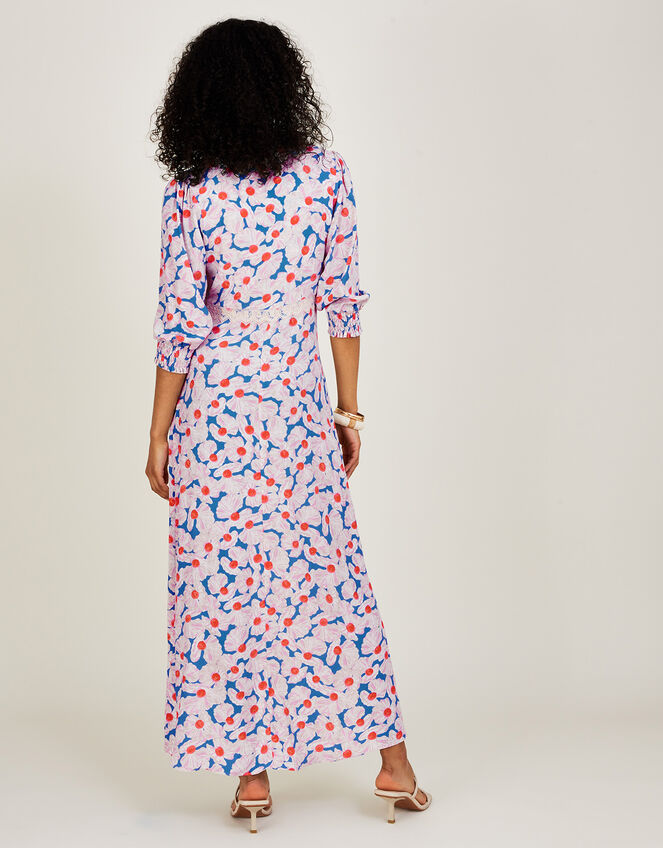 Ayla Print Maxi Dress, Blue (BLUE), large