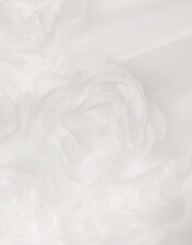 Baby Odette Blossom 3D Dress, Ivory (IVORY), large