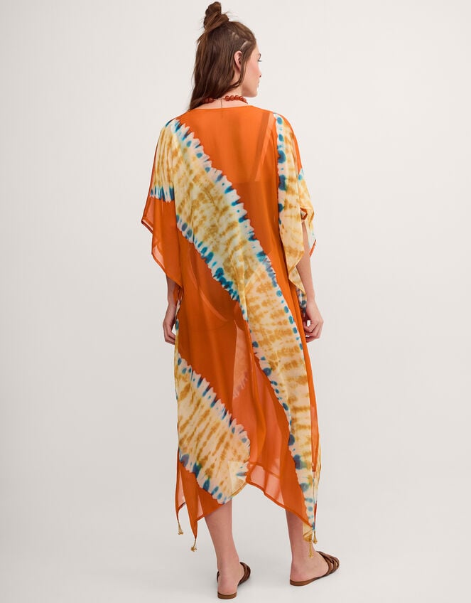 Sasha Artisanal Tie-Dye Midi Kaftan, , large